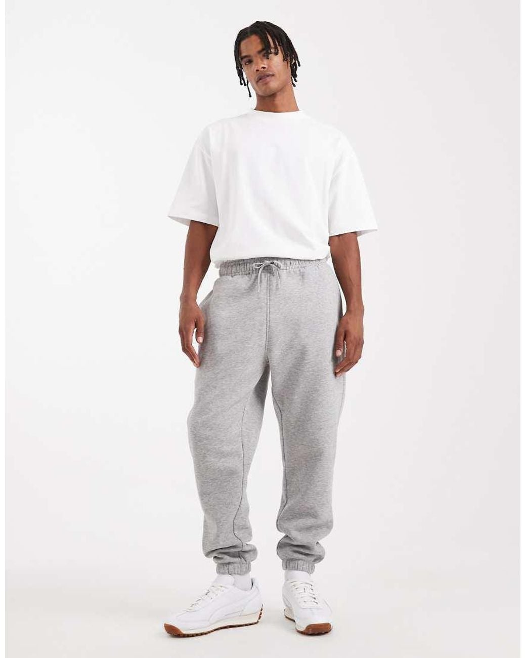 ASOS Gray Essential Tapered Sweatpants for men
