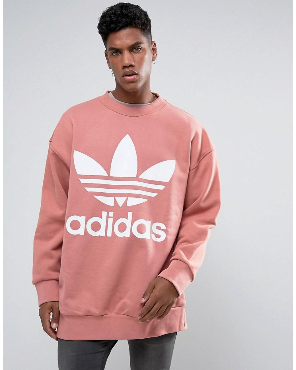 adidas oversized crew neck