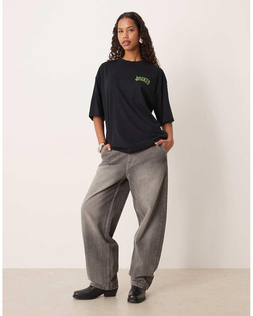 ASOS Green Oversized Unisex T-shirt With Wicked Print