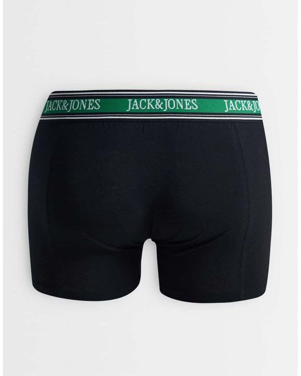 Jack & Jones Blue 3 Pack Of Boxers With Contrast Waistband for men
