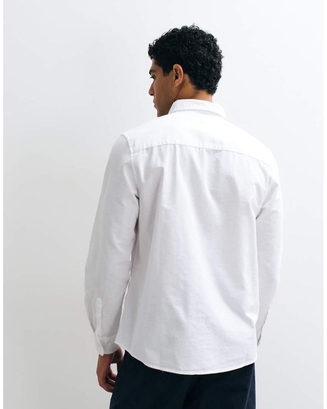 ASOS White Regular Fit Oxford Shirt for men