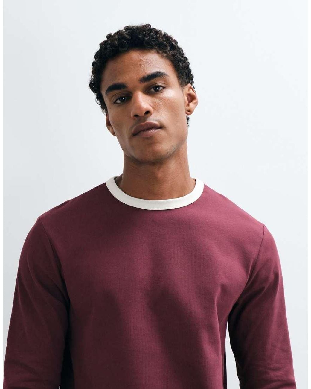 ASOS Red Regular Fit T-shirt With Contrast Ringer for men