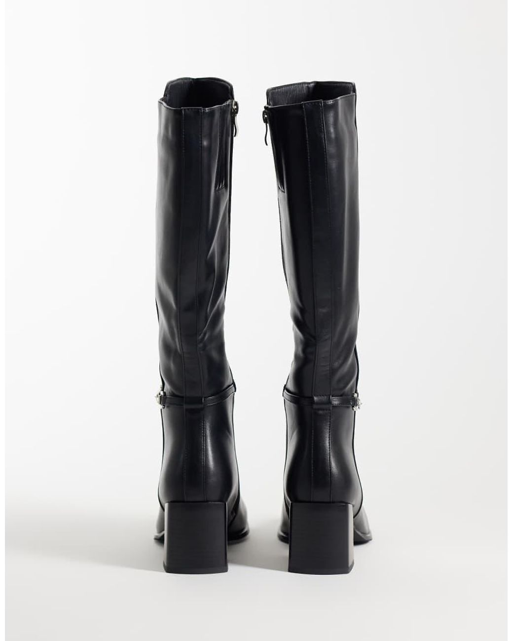 SIMMI Black Simmi London Romee Knee Boots With Horsebit Detail