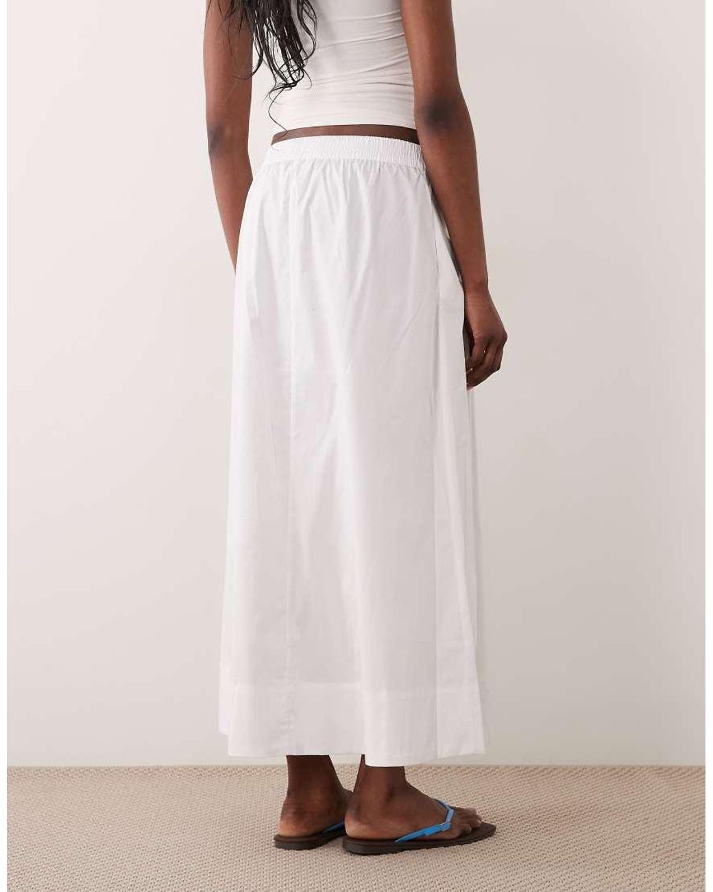 JDY Tall Pink Poplin Maxi Skirt