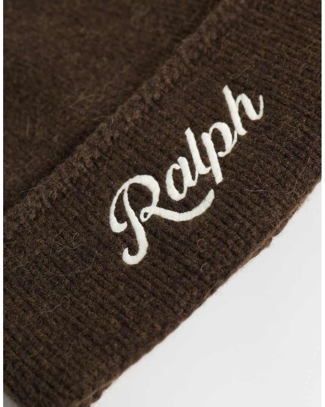 Polo Ralph Lauren Brown Large Logo Beanie for men