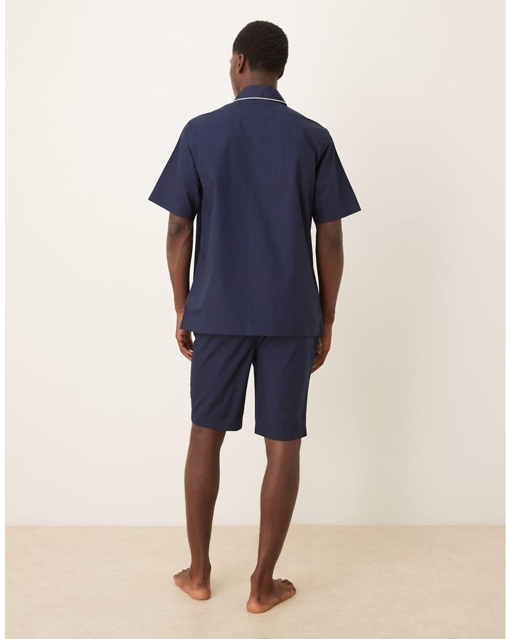 Polo Ralph Lauren Blue Short Sleeve Shirt And Shorts Pyjama Set for men