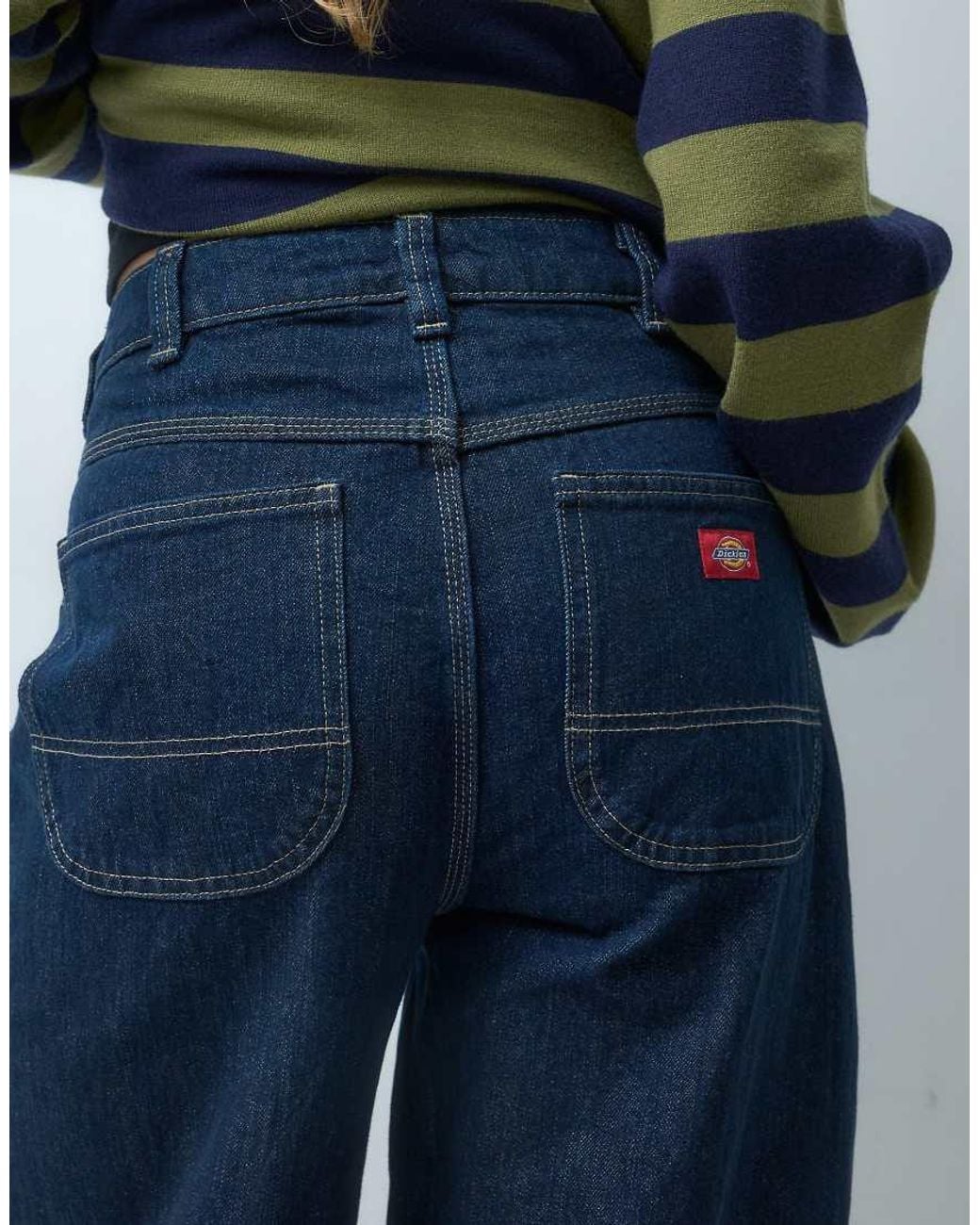 Dickies Blue Maricopa Low Waist Barrel Jeans