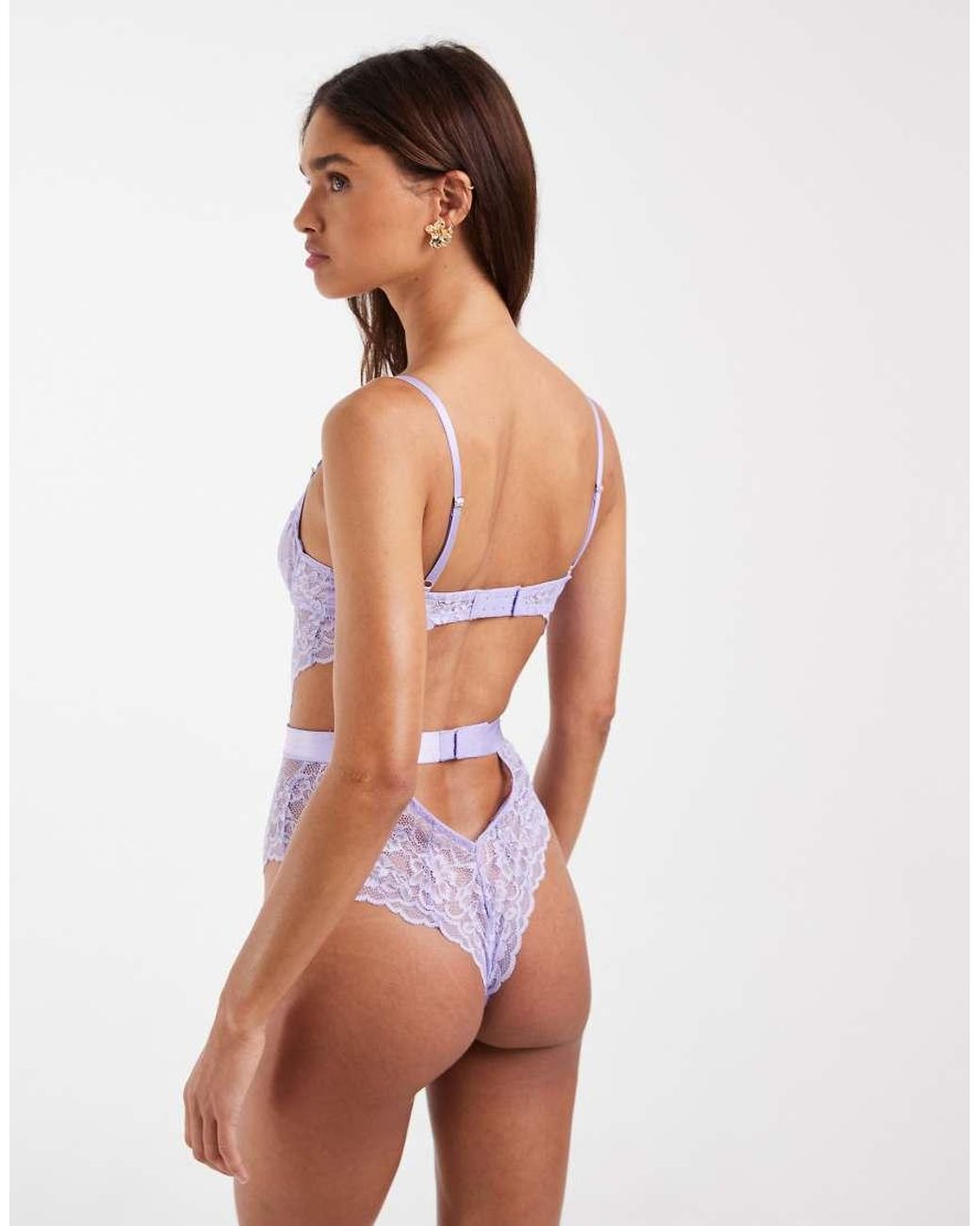 Ann Summers Purple Hold Me Tight Bodysuit
