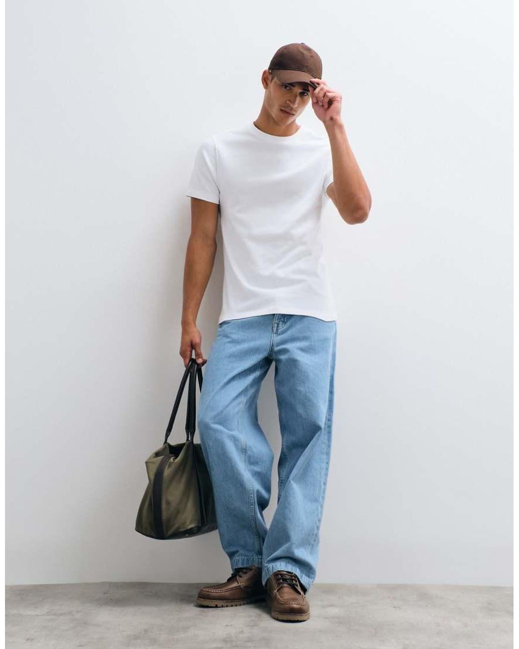 ASOS White Super Heavyweight Regular Fit T-Shirt for men