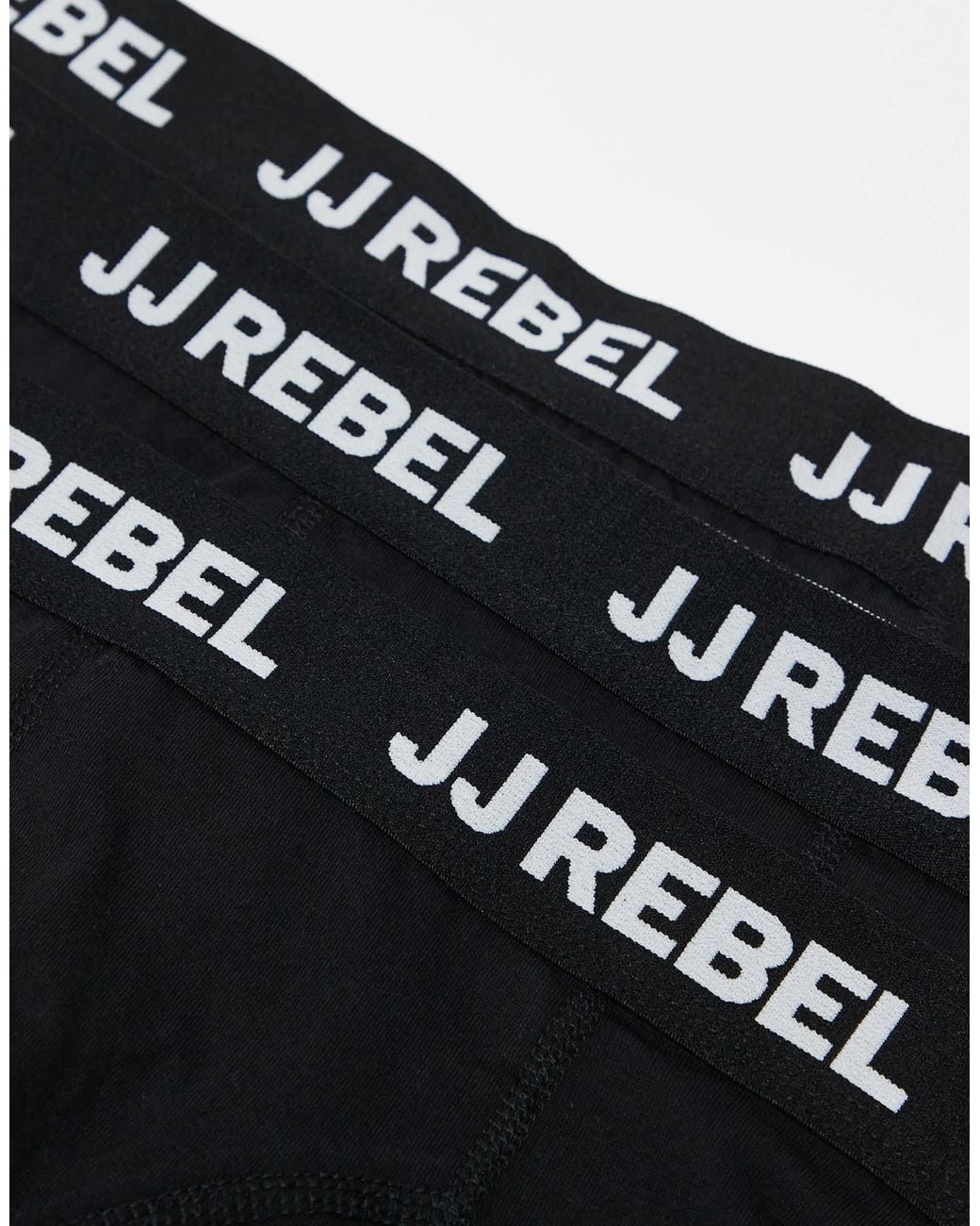 JJ Rebel Black 3 Pack Trunks for men