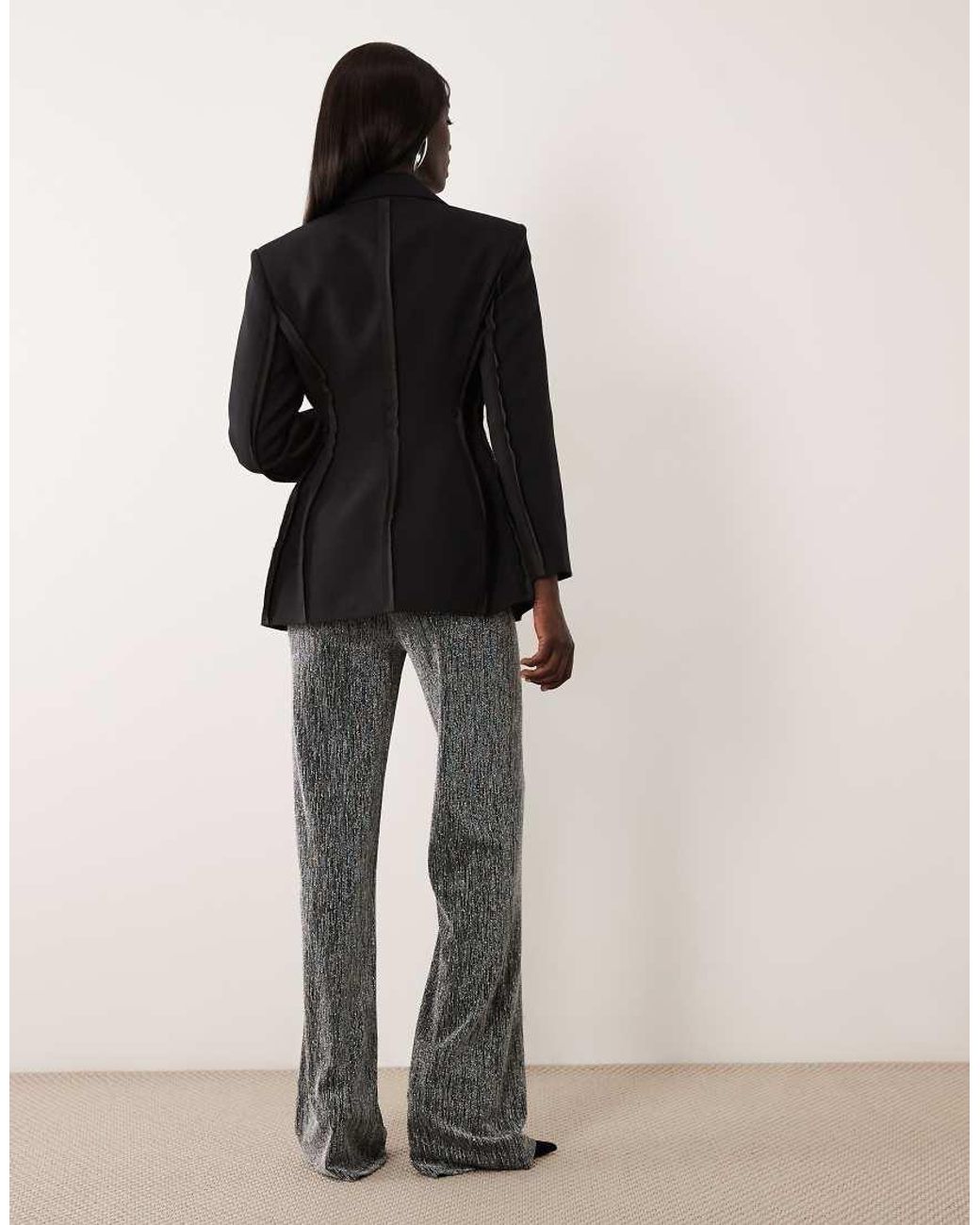 JDY Tall Black Wide Leg Trousers