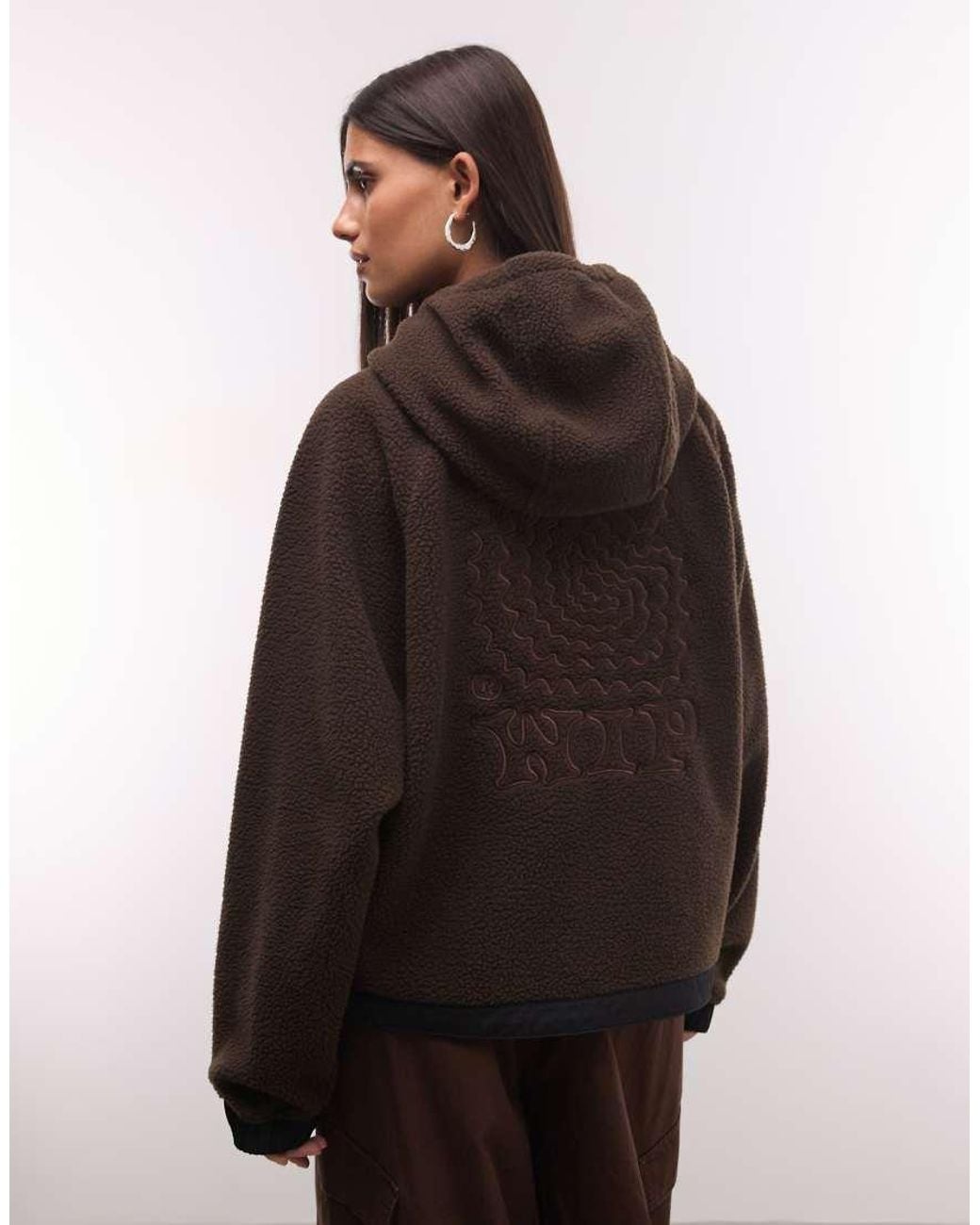 Carhartt Brown Limn Zip Through Fleece Jacket
