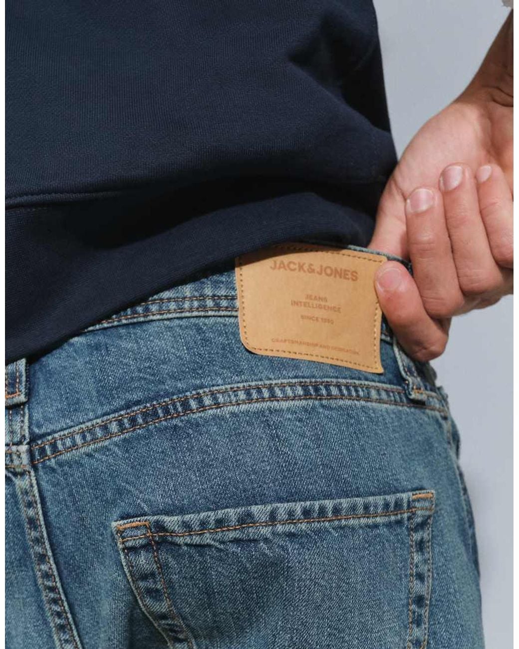 Jack & Jones Blue Eddie Loose Fit Jeans for men
