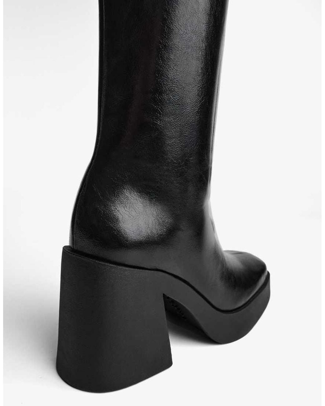 Bershka Black High-heel Platform Boots