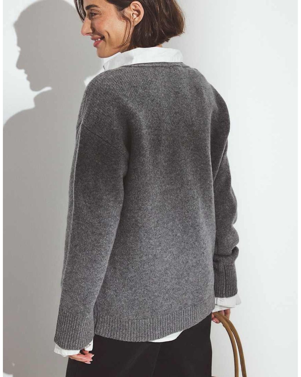 NA-KD Black Wool Knitted Oversized Cardigan