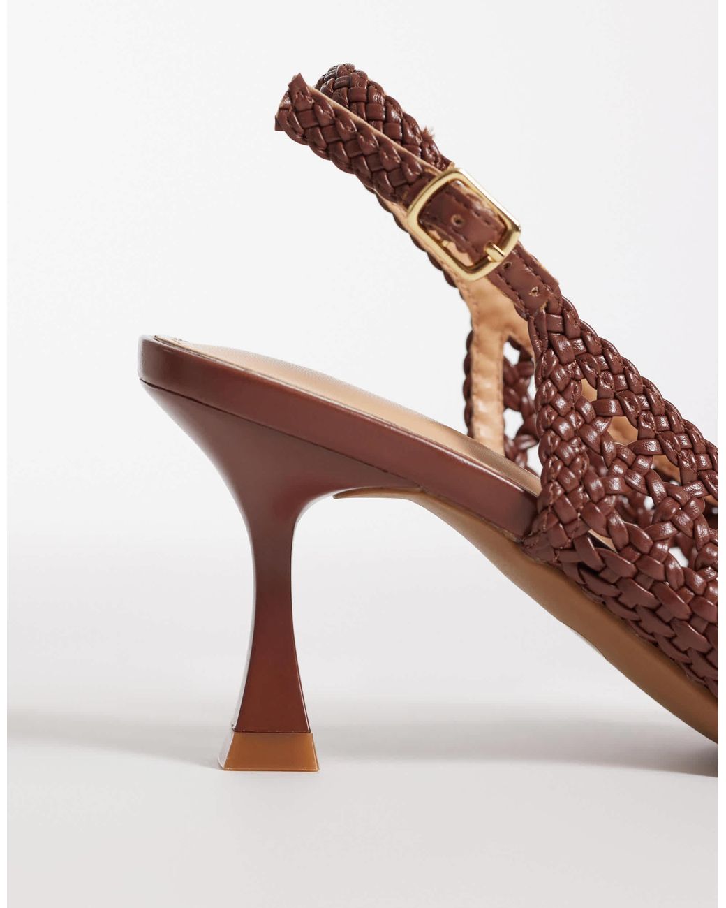 Glamorous Pink – geflochtene absatzschuhe