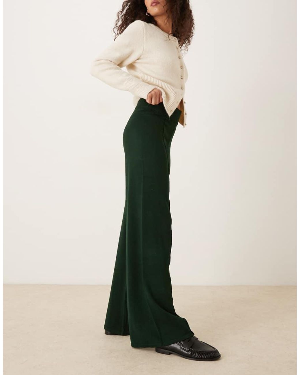 Mango Natural Knitted Pleat Front Trouser Co-ord