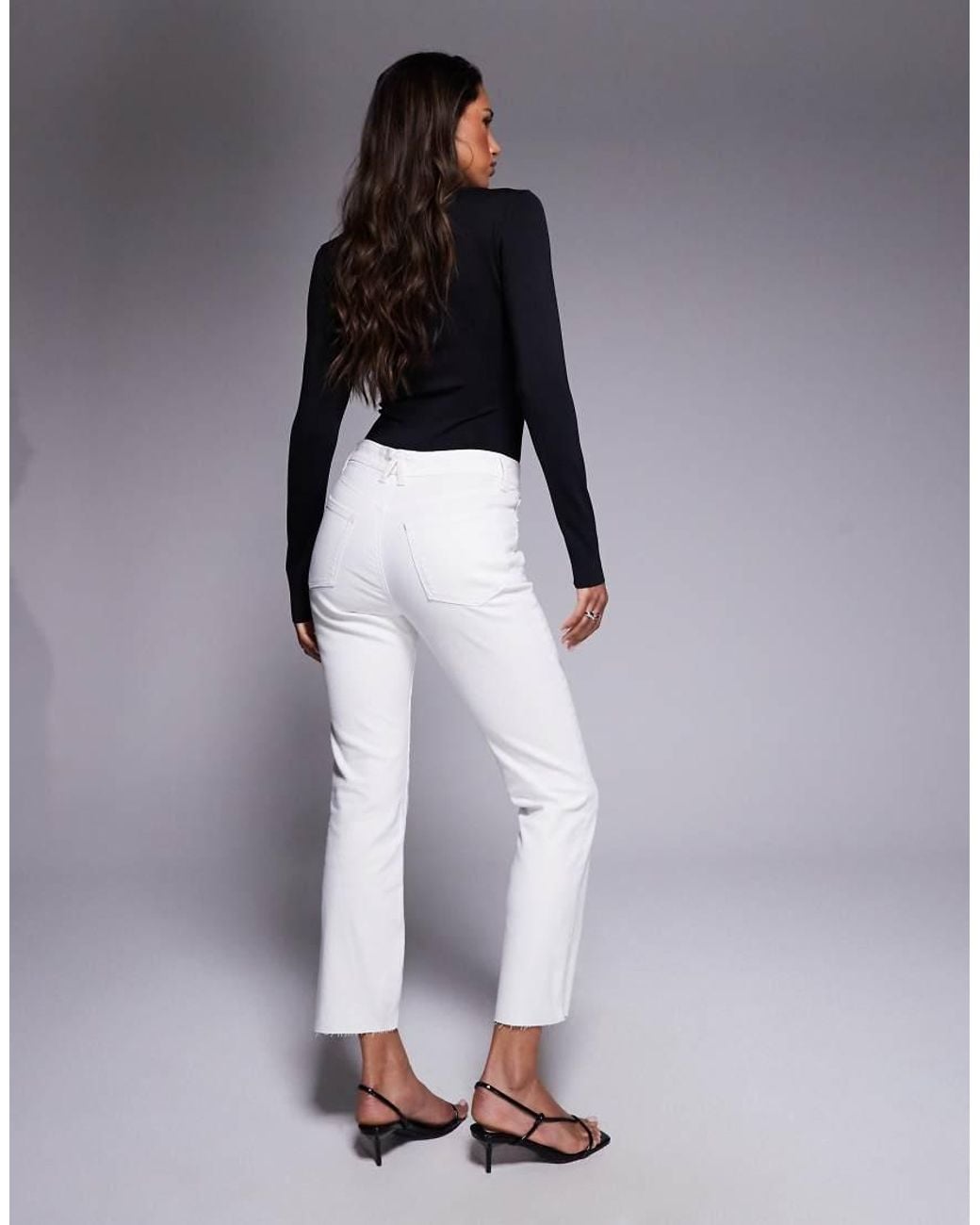 GOOD AMERICAN Purple Good Legs Straight Jeans