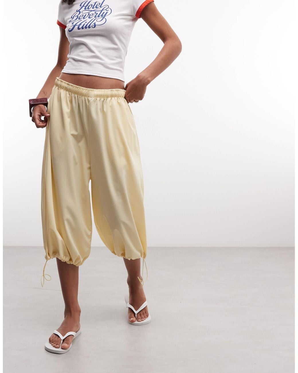 Collusion Natural 3/4 Nylon Capri