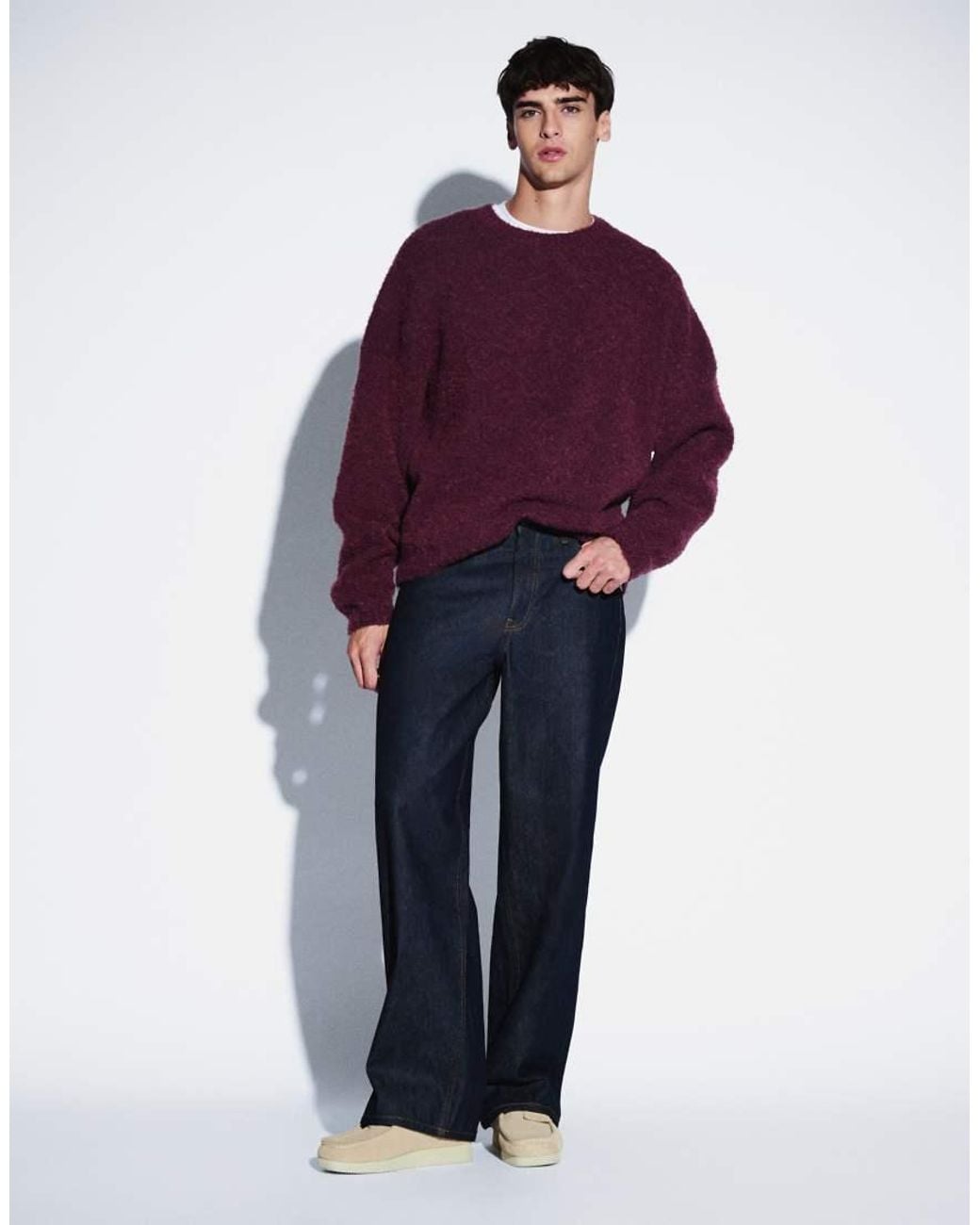 Weekday Red Wool Blend Jumper for men