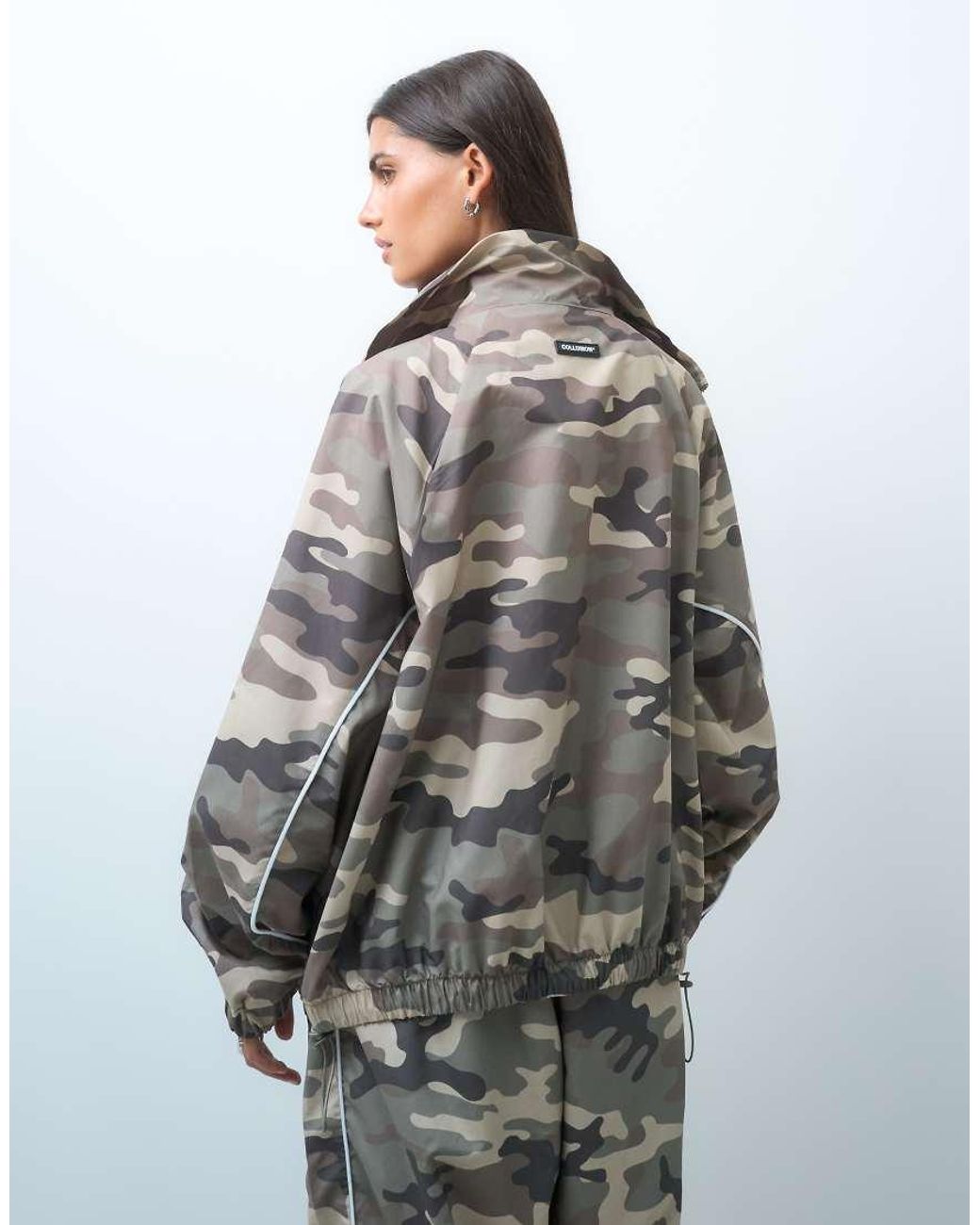 Collusion Gray Nylon Track Top