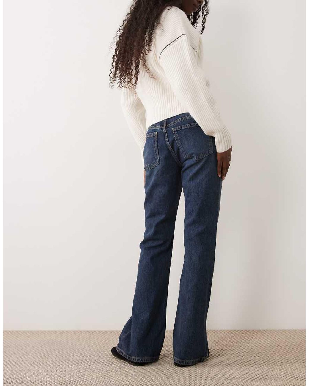 Mango Blue Trini Flared Jeans