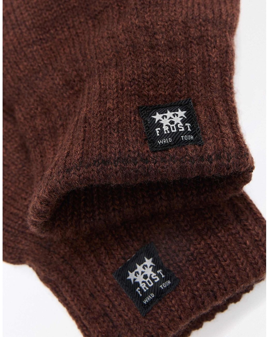 Bershka Gestrickte fäustlinge in Purple für Herren