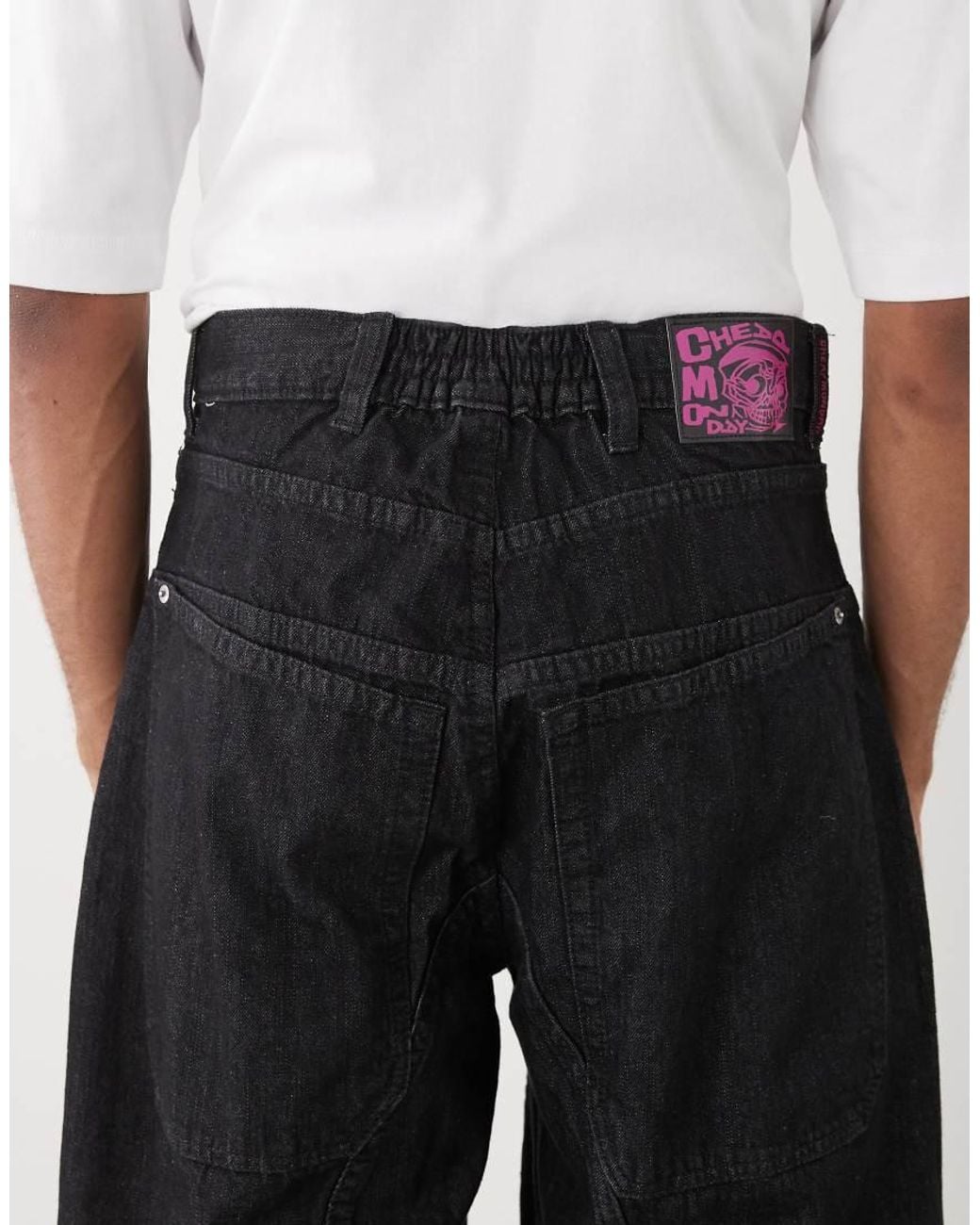 Cheap Monday White Dunno Super baggy Skater Jeans for men