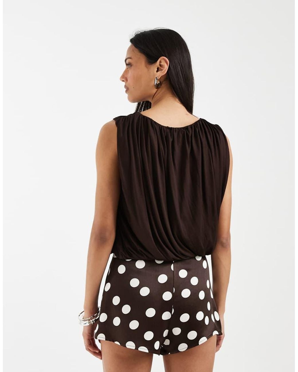 ASOS Multicolor Satin Blend Micro Shorts