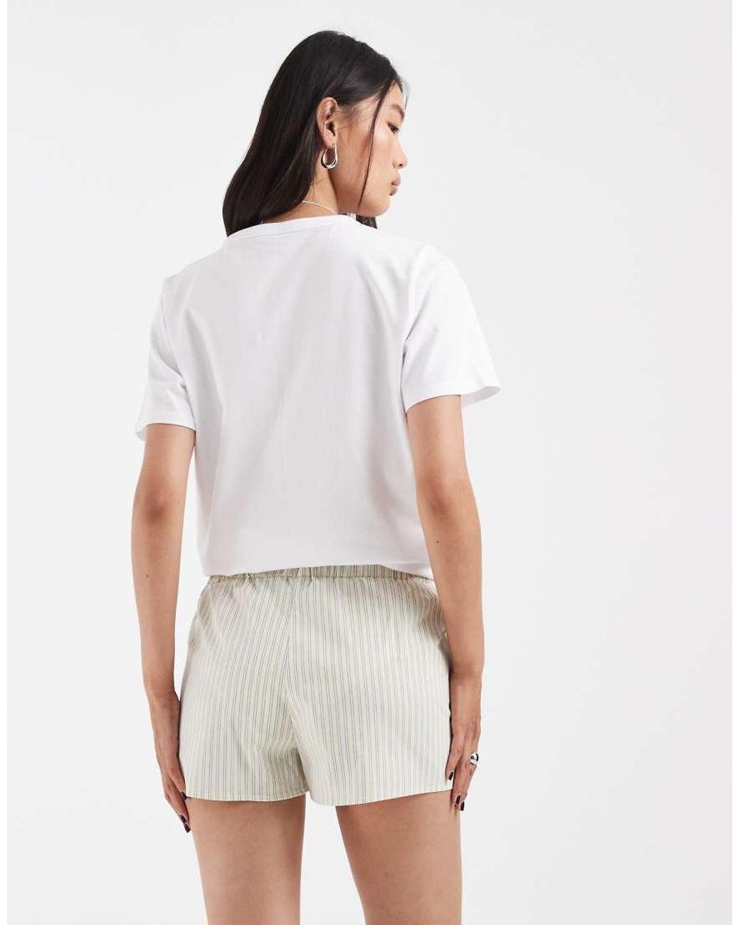 ASOS White Pull On Shorts
