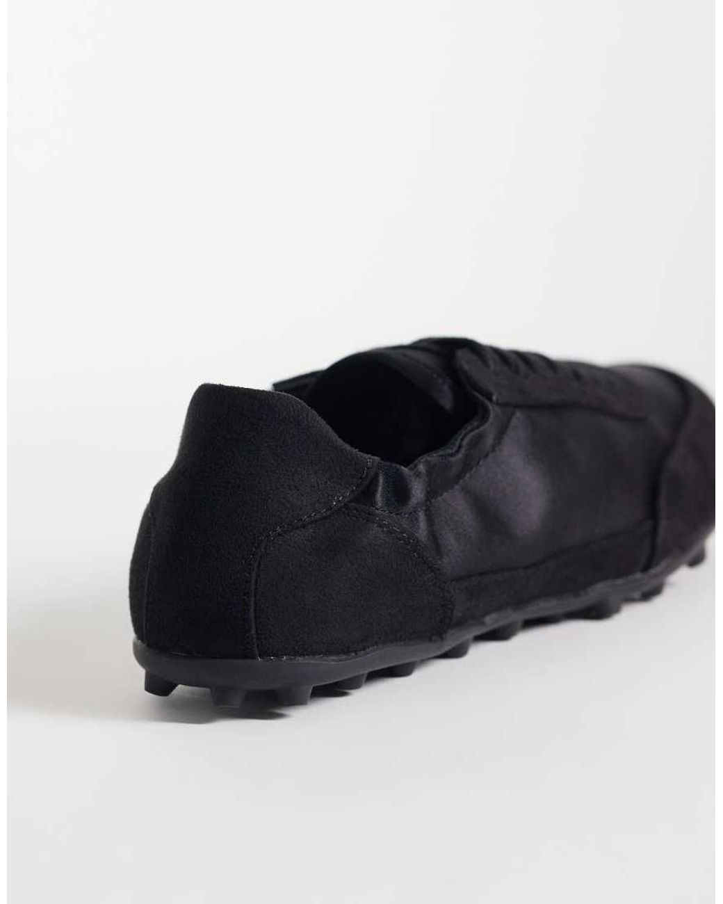 ASOS Black Desire Slim Sole Lace Up Trainers