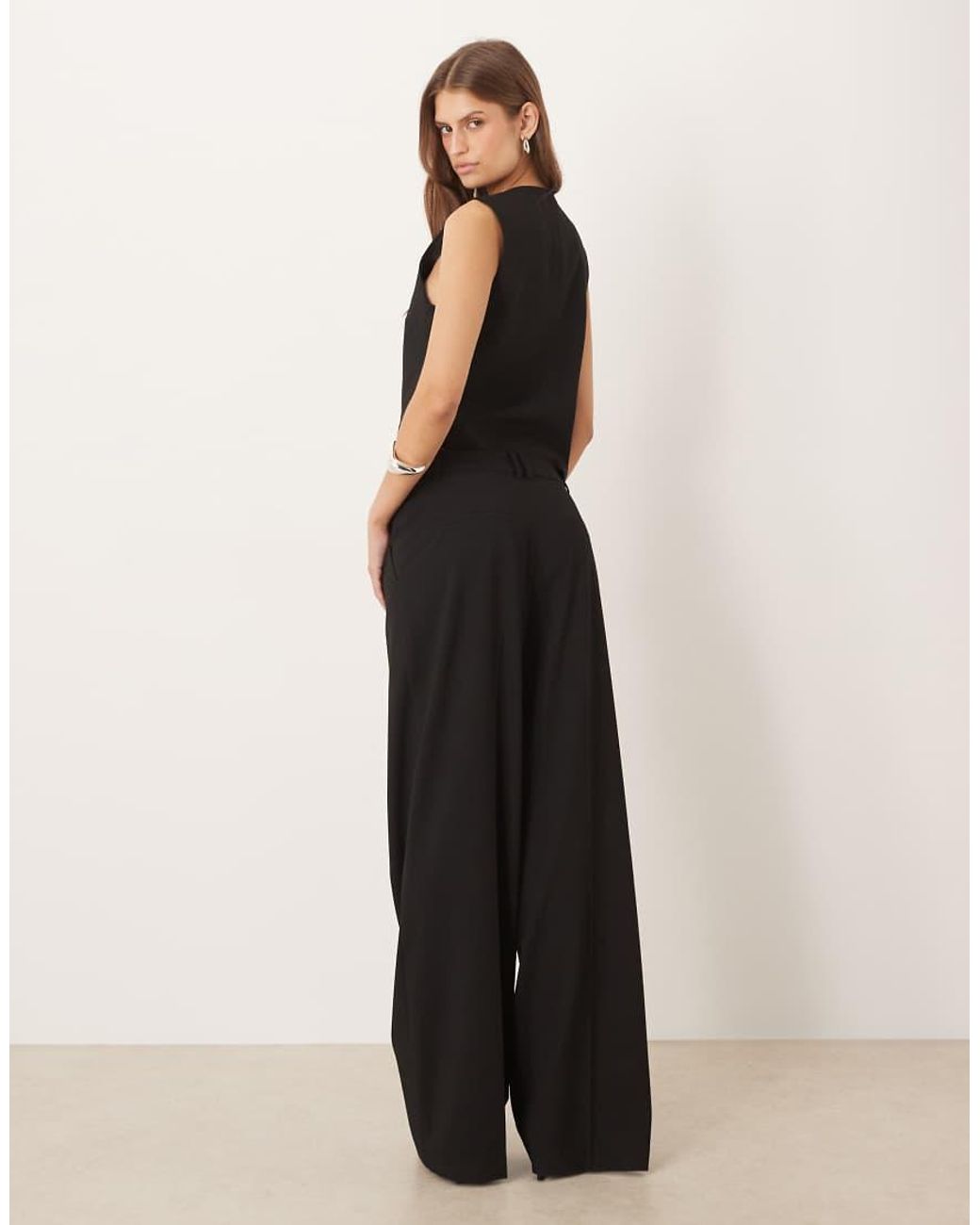 Mango Black Gabo Tailored Relaxed Trouser Co-ord