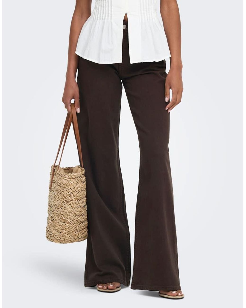 Jdy White Wide-fit Jeans