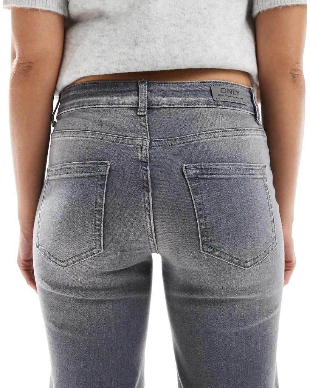 ONLY Gray Blush Straight Leg Jeans
