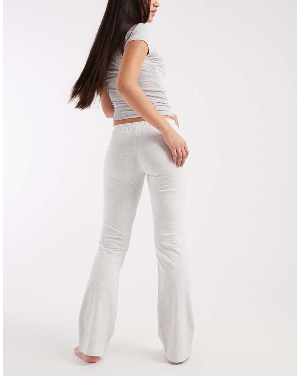 Cotton On White Lounge Dreamy Soft Flare Trouser