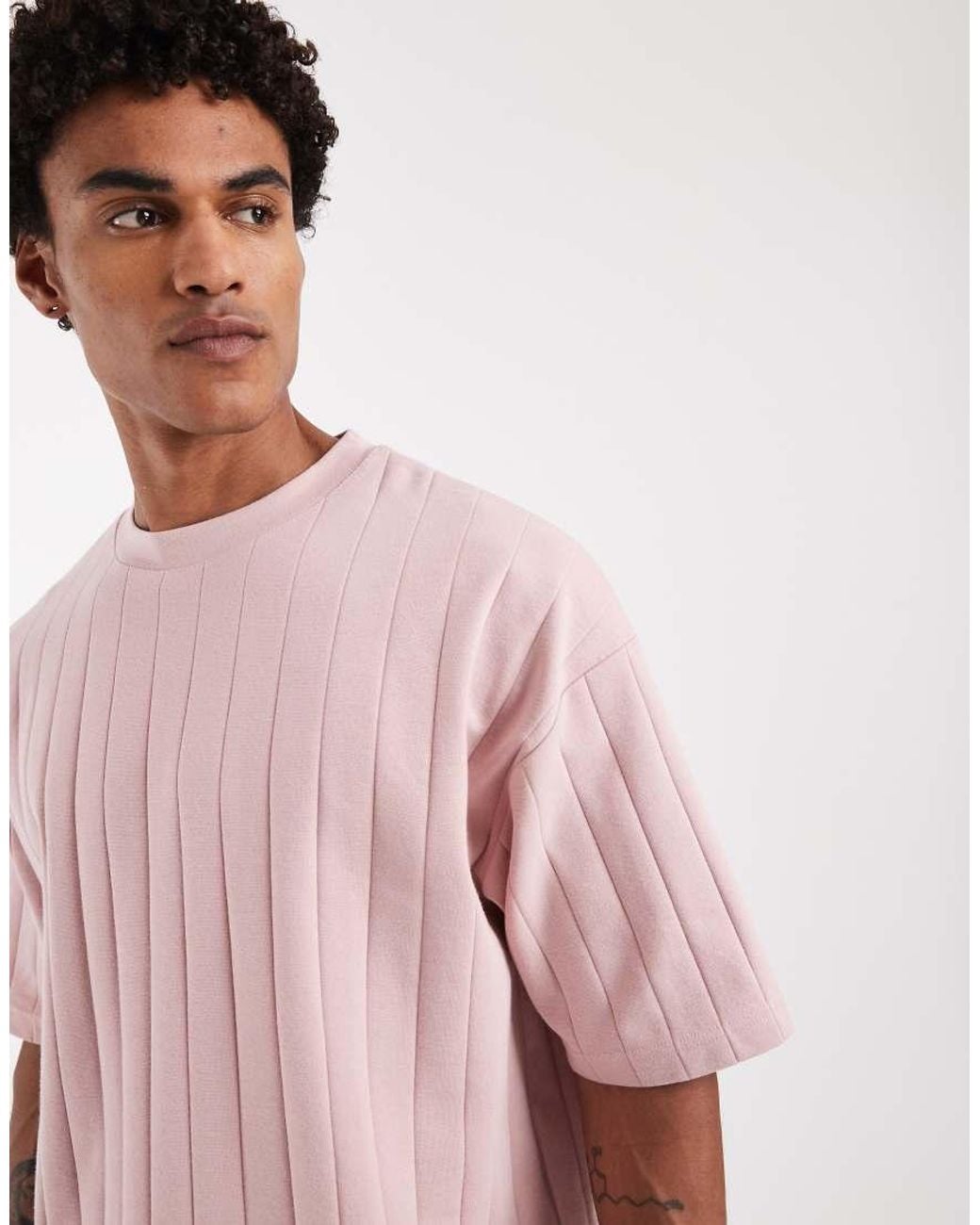ASOS Red Boxy Oversized T-shirt for men