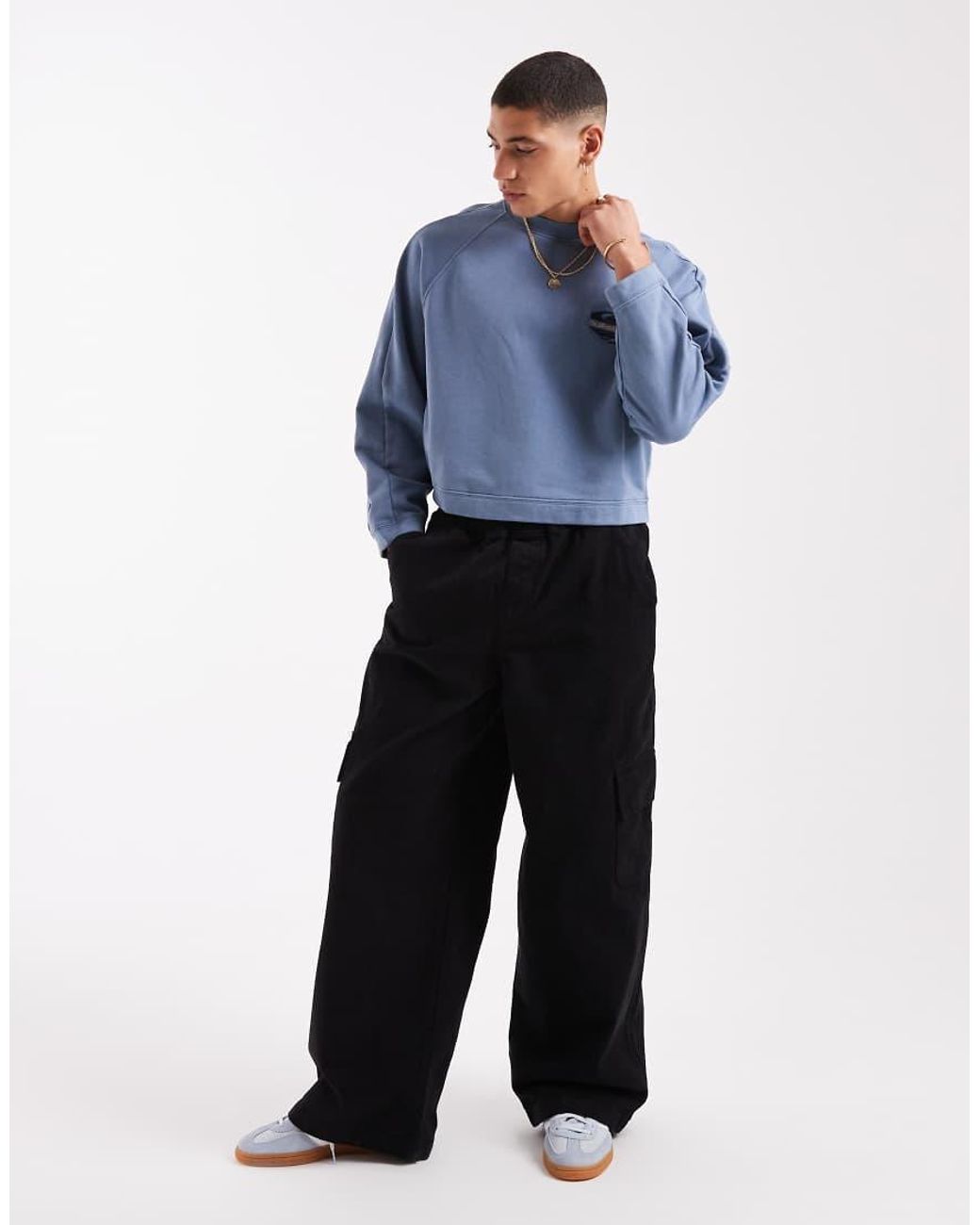 Quiksilver Blue Uni Pullover Sweatshirt