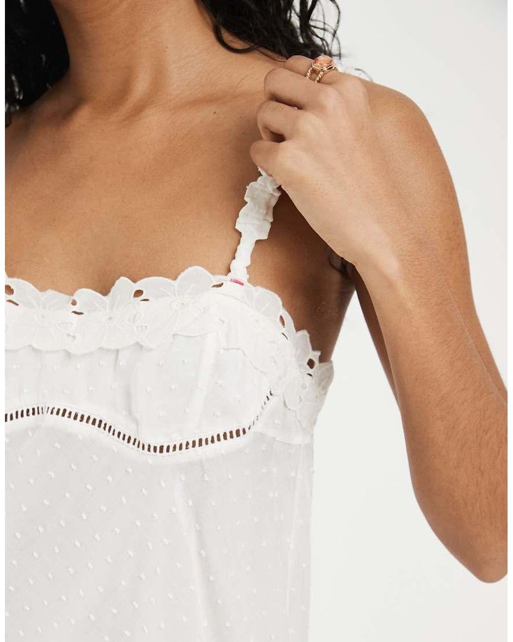 Free People White Little Love Tank Top