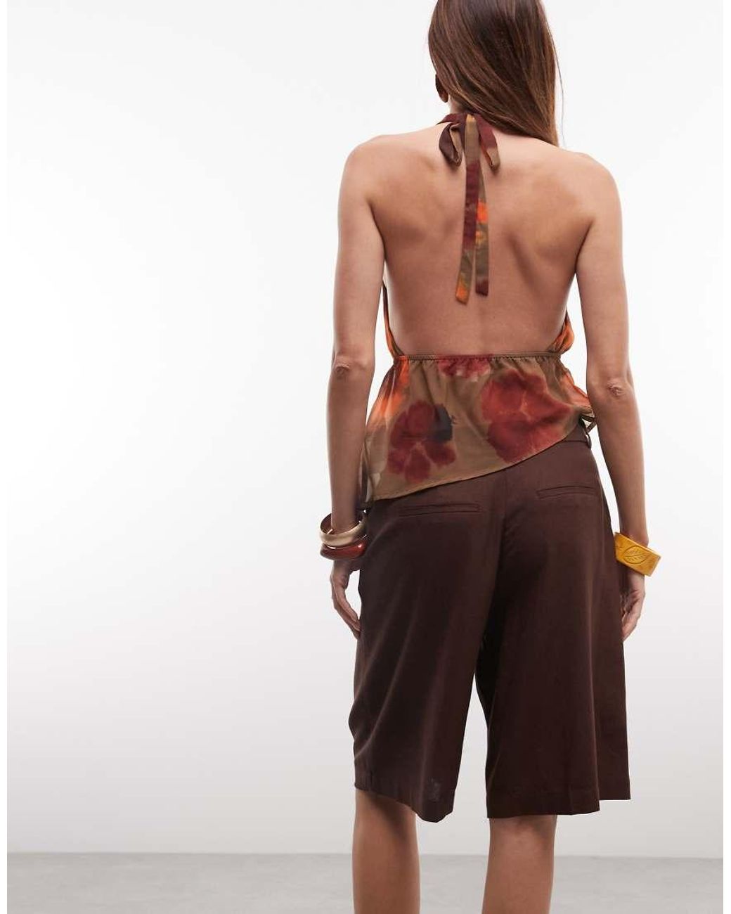 Jdy Natural Tailored Linen Blend Bermuda Co-ord