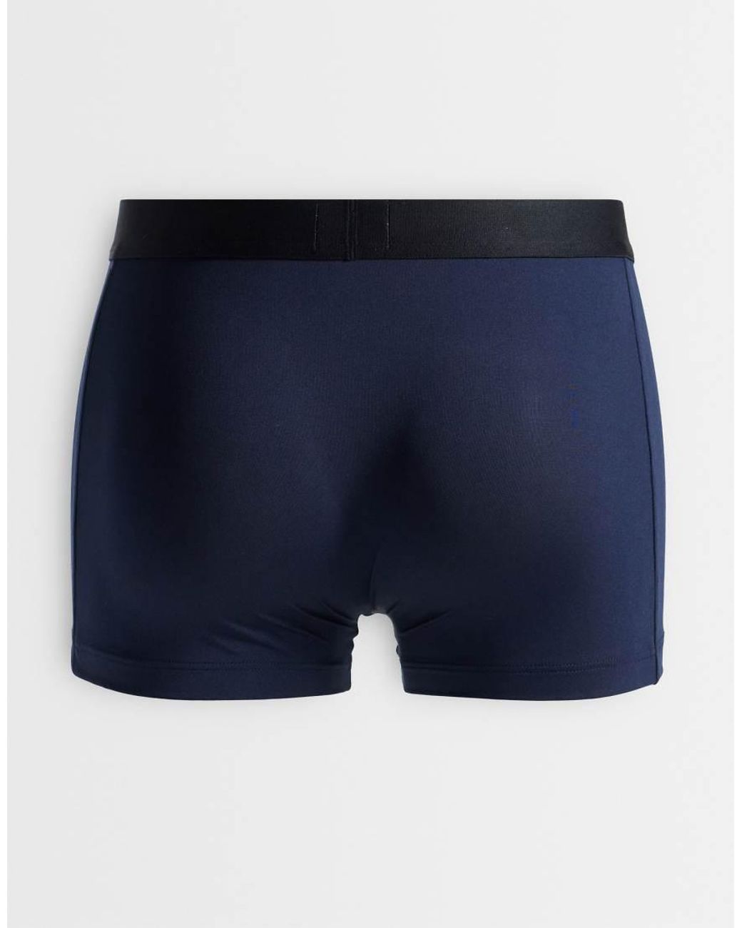 Boss Blue One 3 Pack Micro Front Icon Logo Trunks for men