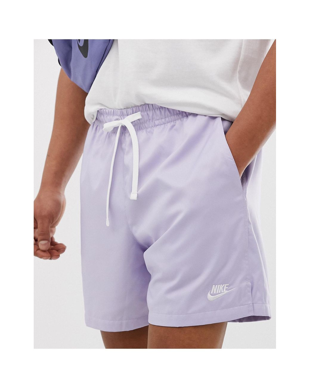 Nike Woven Logo Shorts Lilac in Purple for Men