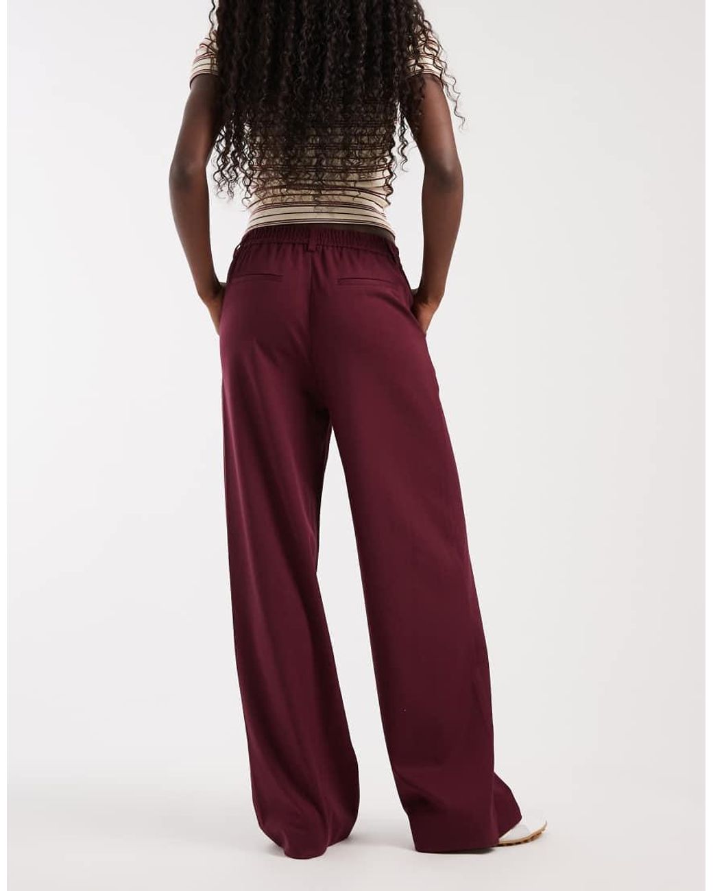 Object Wide Leg Tailored Pants
