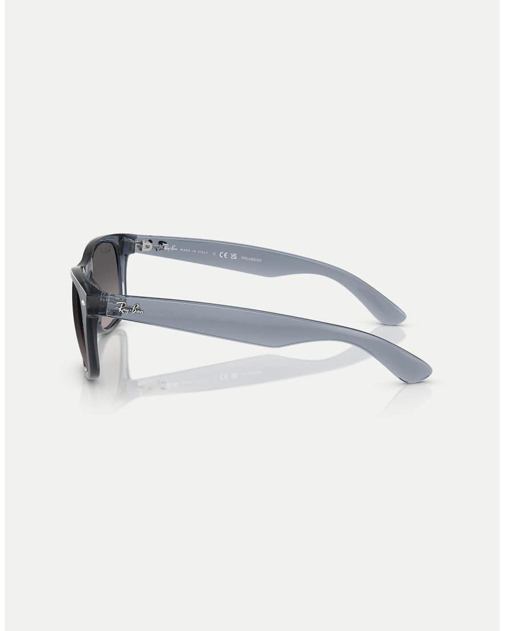 Ray-Ban Gray New Wayfarer Square Polarised Sunglasses With Lens