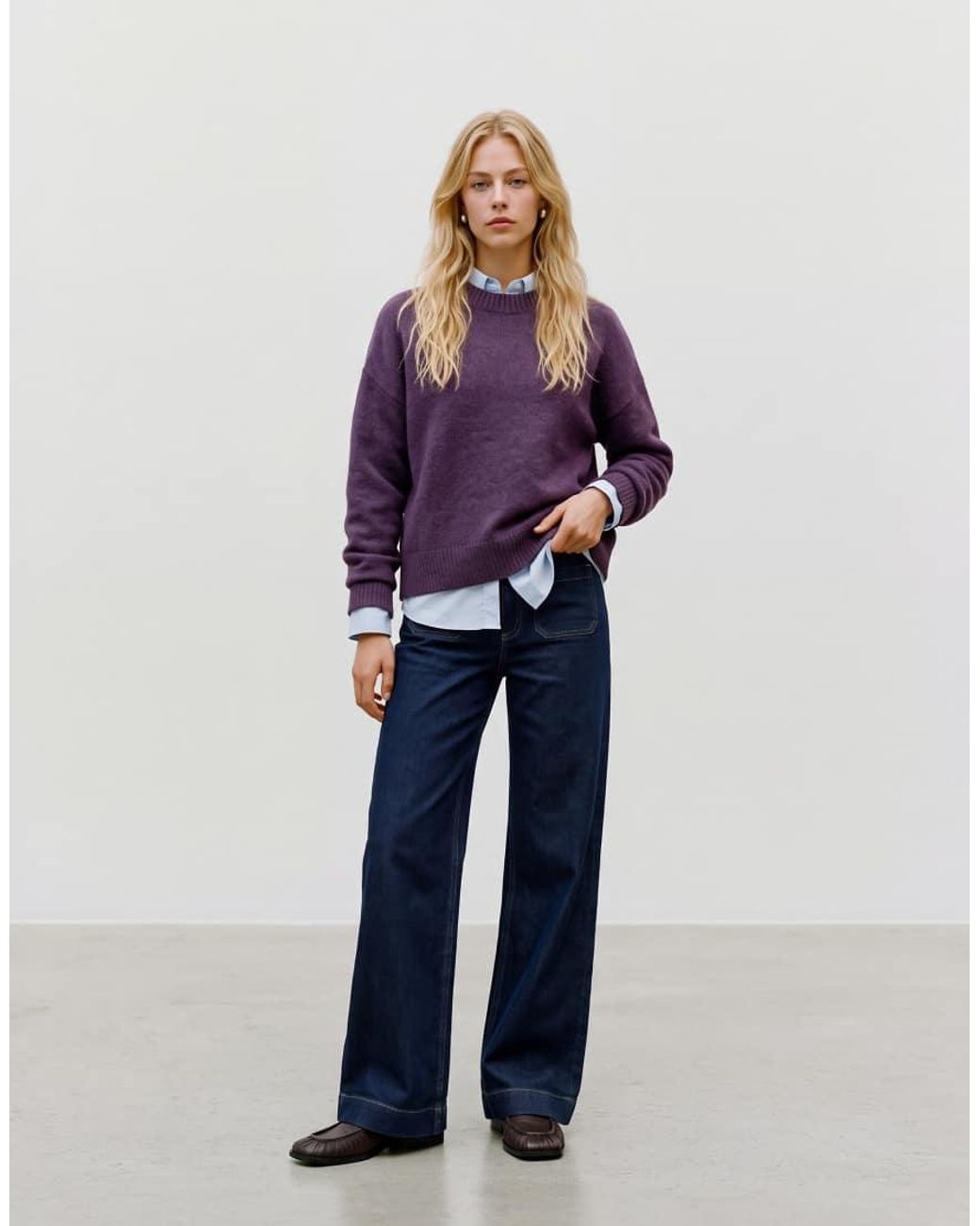 Vero Moda Purple Soft O-neck Jumper