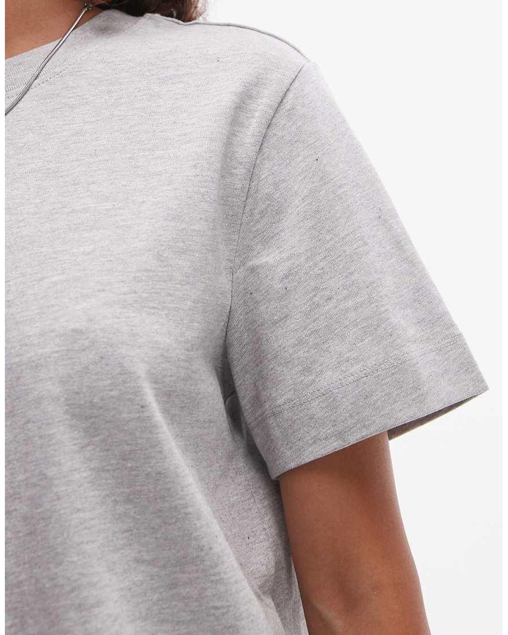 SELECTED Gray Oversized T-Shirt