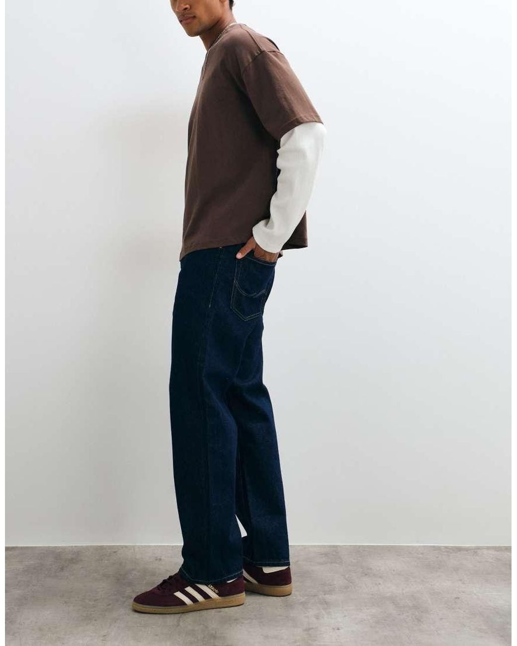 Jack & Jones White Eddie Loose Jeans for men