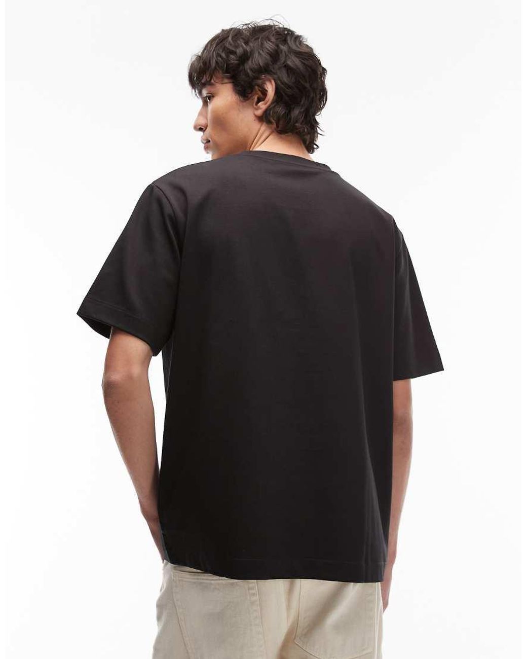 ARKET Blue Heavyweight Interlock Jersey Oversized T-shirt for men