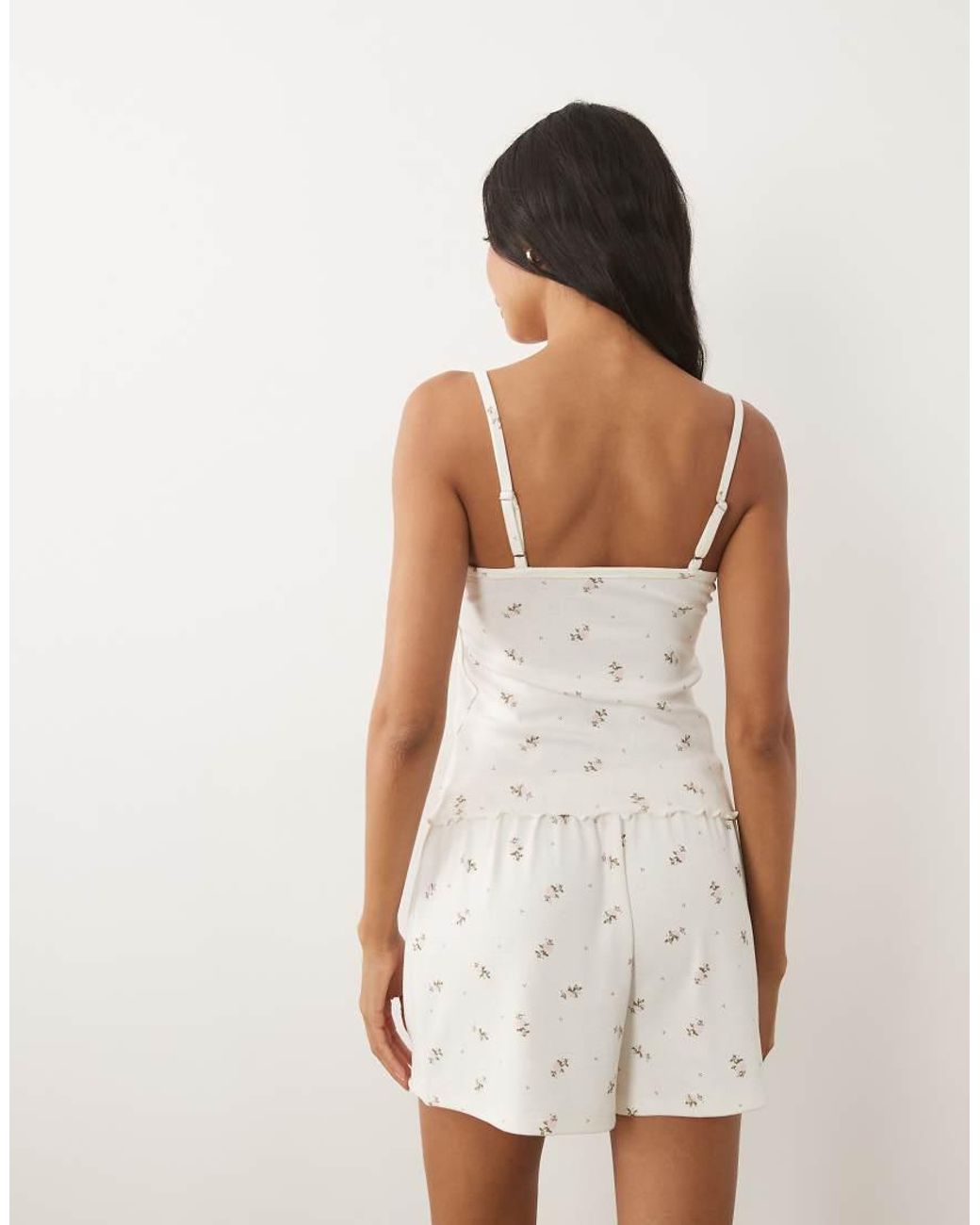 ASOS White Mix & Match Pointelle Pyjama Short