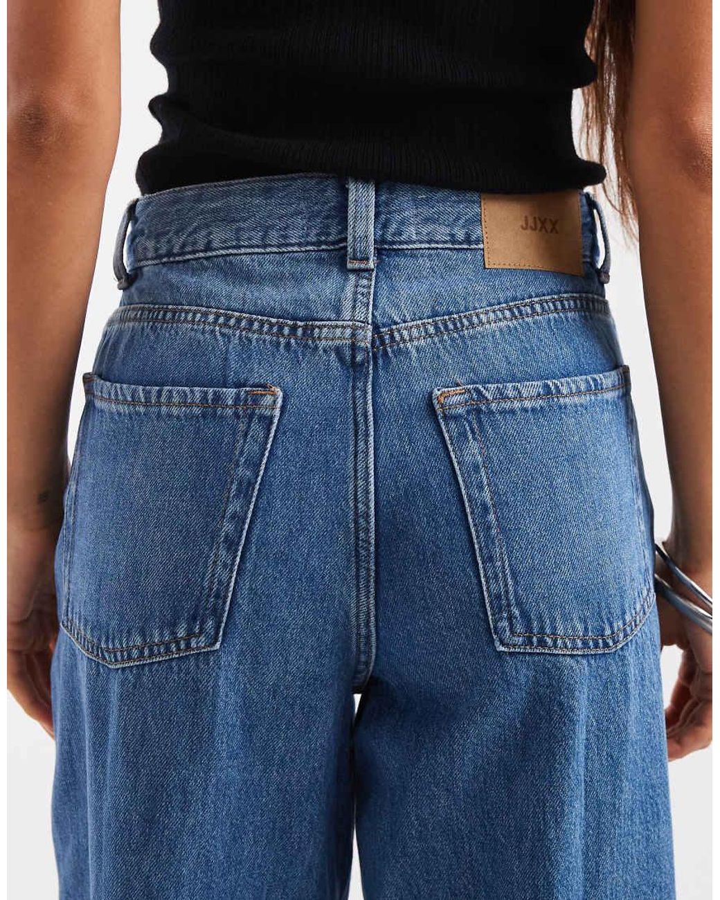 JJXX Blue Tokyo High Waisted Wide Leg Jeans