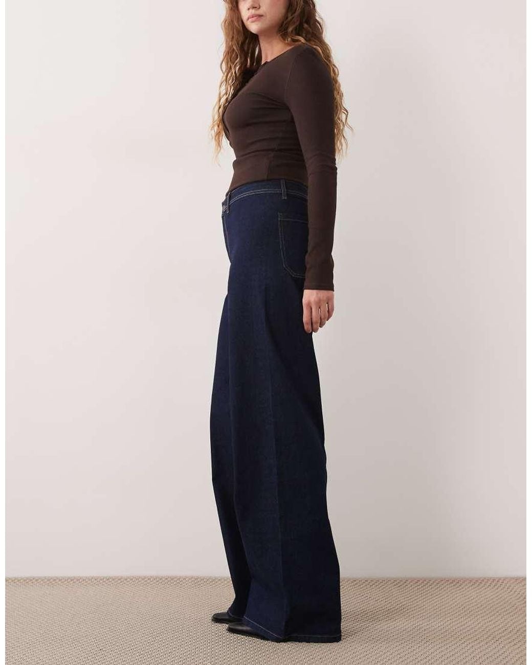 Jdy Blue Vanessa Wide Leg Jeans